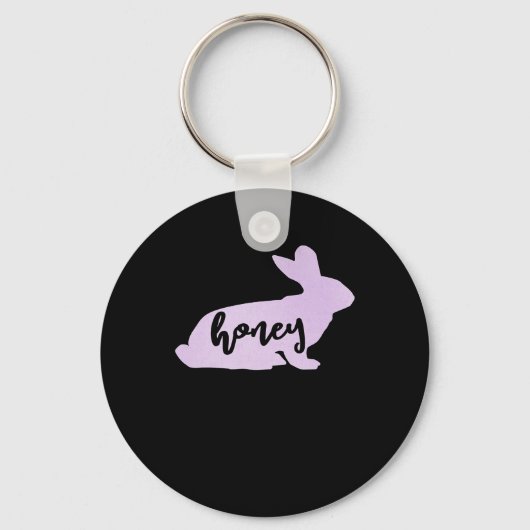 Honey Bunny Rabbit Easter Gift | Bunny Lover Sleutelhanger (Voorkant)
