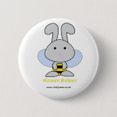 Honey Bunny Ronde Button 5,7 Cm (Voorkant)