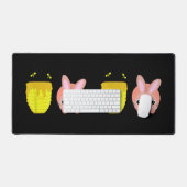 Honey Bunny Schattig & Grappig Konijn Dierenliefhe Bureaumat (Keyboard & Muis)