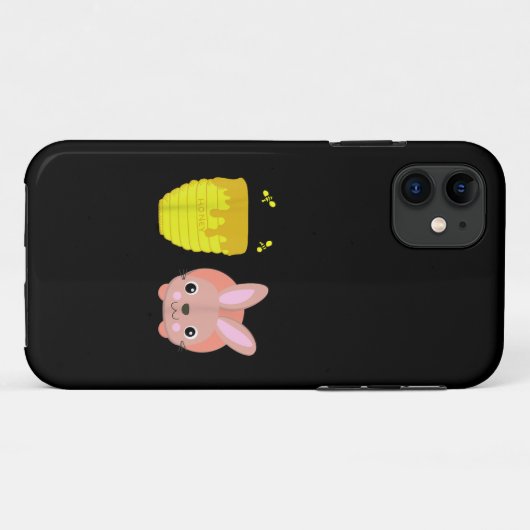Honey Bunny Schattige & Funny Rabbit Dierenvriende Case-Mate iPhone Case (Achterkant (horizontaal))