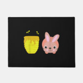 Honey Bunny Schattige & Funny Rabbit Dierenvriende Deurmat (Voorkant)