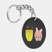 Honey Bunny Schattige & Funny Rabbit Dierenvriende Sleutelhanger (Voorkant Links)