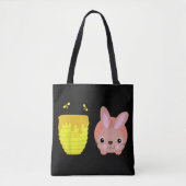 Honey Bunny Schattige & Funny Rabbit Dierenvriende Tote Bag (Voorkant)
