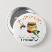 Honey Business Branding Ronde Button 7,6 Cm (Voorkant /achterkant)