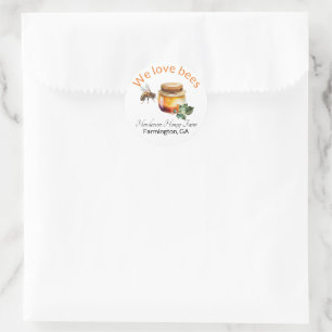 Honey Business Branding Ronde Sticker