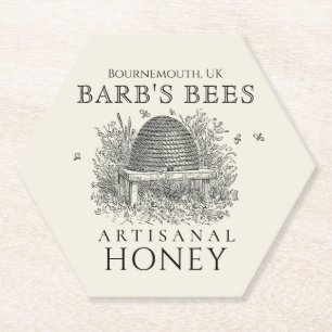 Honey Business Hexagon Candle Onderzetter Ivory Sk