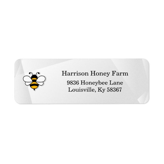 Honey Business Retouradreslabel Etiket (Voorkant)