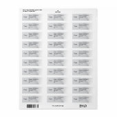 Honey Business Retouradreslabel Etiket (Full Sheet)