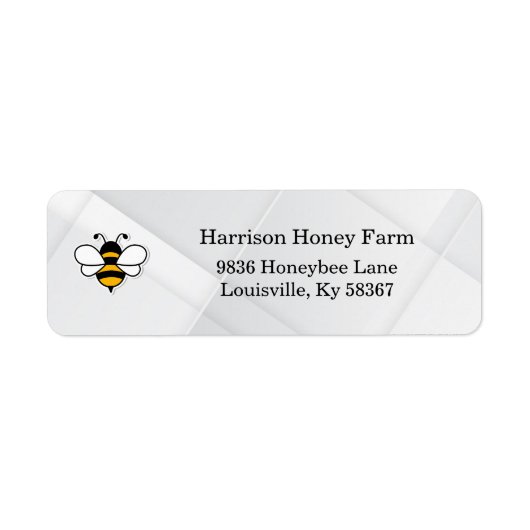 Honey Business Return Address Label (Voorkant)