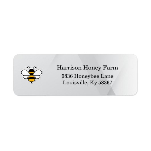 Honey Business Return Address Label (Voorkant)