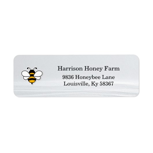 Honey Business Return Address Label (Voorkant)