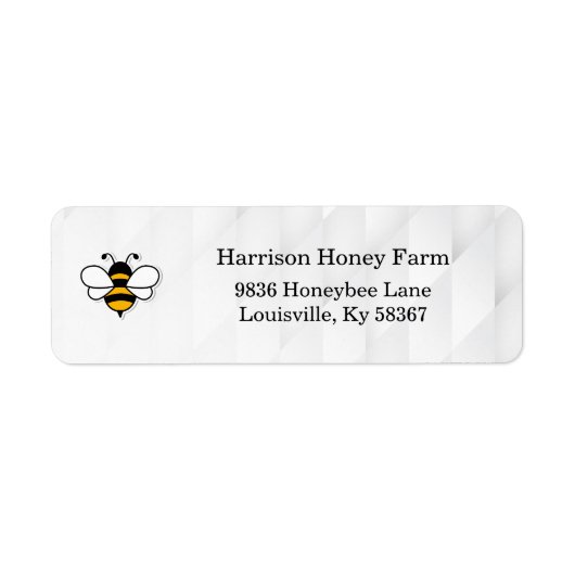 Honey Business Return Address Label (Voorkant)