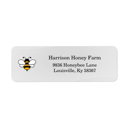 Honey Business Return Address Label (Voorkant)