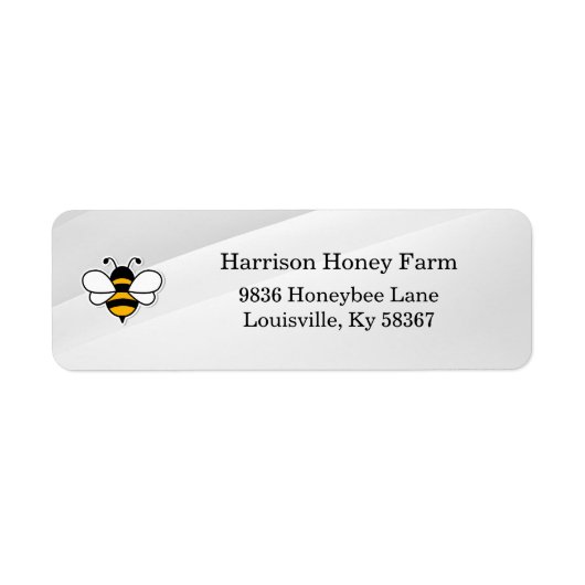 Honey Business Return Address Label (Voorkant)
