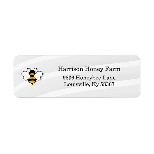 Honey Business Return Address Label (Voorkant)