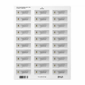 Honey Business Return Address Label (Full Sheet)