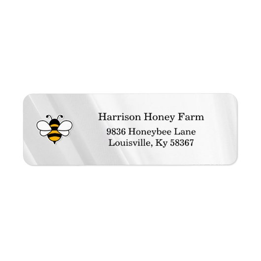 Honey Business Return Address Label (Voorkant)