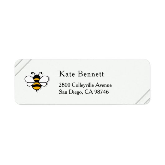 Honey Business  Return Address Label (Voorkant)