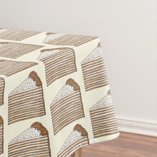 Honey Cake Russian Ukraine Dessert Bake Sale Tafelkleed (Voorbeeld)