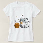 Honey cat tshirt (Design voorkant)