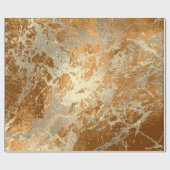 Honey Champaigne Gold Marble Shiny Metallic Stroke Cadeaupapier (Vlak)