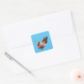 Honey Chat Vierkante Sticker (Envelop)