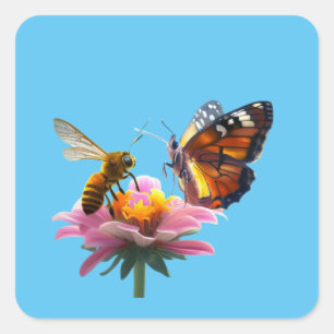 Honey Chat Vierkante Sticker