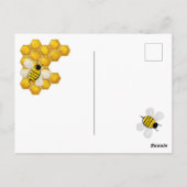Honey Comb 3D Whimsey Briefkaart (Achterkant)