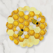 Honey Comb 3D Whimsey Business Bedankjes Labels (Achterkant)