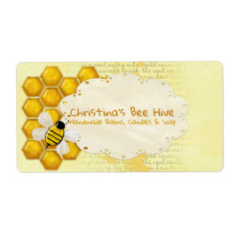 Honey Comb 3D Whimsey Business Etiket
