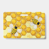 Honey Comb 3D Whimsey BUSINESS MEDEWERKER Badge (Achterkant)