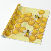 Honey Comb 3D Whimsey Cadeaupapier (Uitgerold)