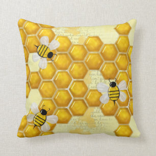 Honey Comb 3D Whimsey Kussen