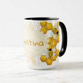 Honey Comb 3D Whimsey NAAM Mok (Voorkant rechts)