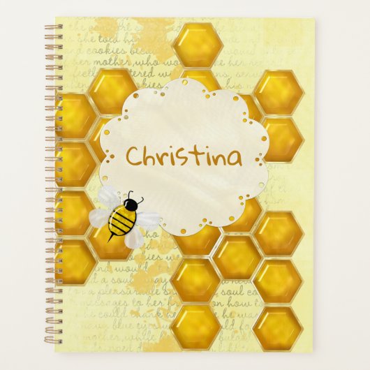 Honey Comb 3D Whimsey Planner (Voorkant)