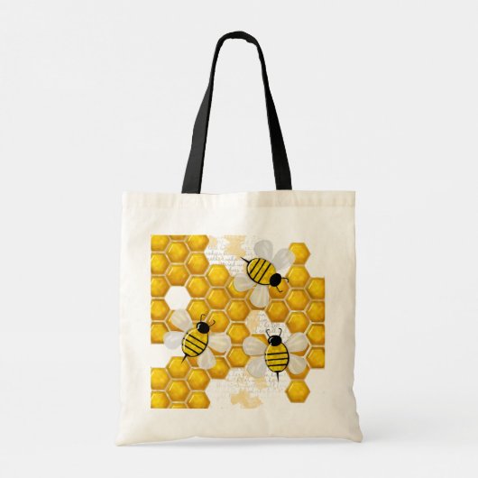 Honey Comb 3D Whimsey Tote Bag (Achterkant)