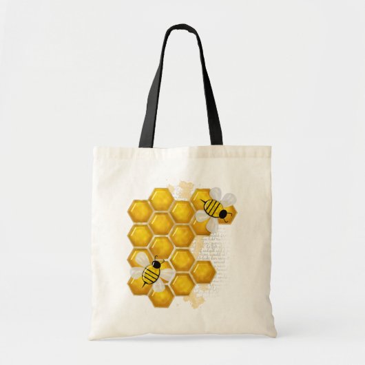 Honey Comb 3D Whimsey Tote Bag (Voorkant)