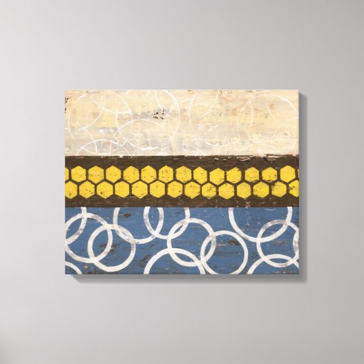 Honey Comb Abstract I Canvas Afdruk (Voorkant)