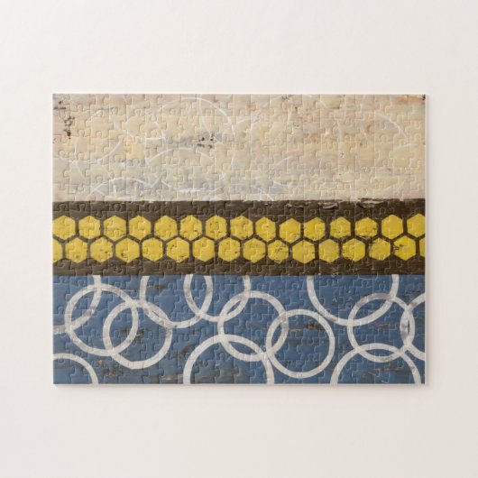 Honey Comb Abstract I Legpuzzel (Horizontaal)