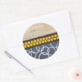 Honey Comb Abstract I Ronde Sticker (Envelop)