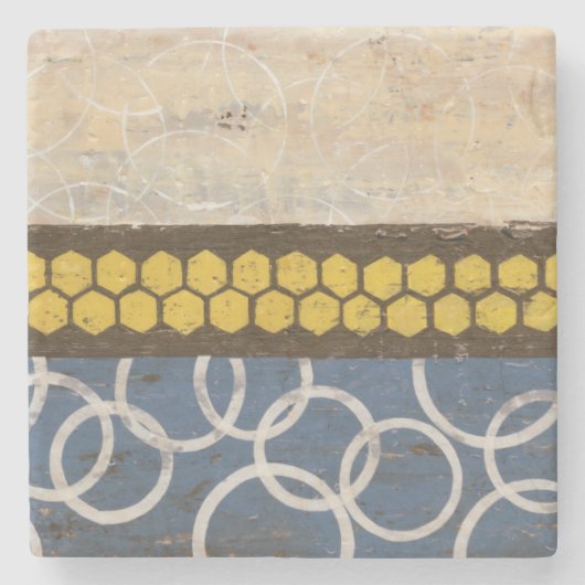 Honey Comb Abstract I Stenen Onderzetter (Voorkant)