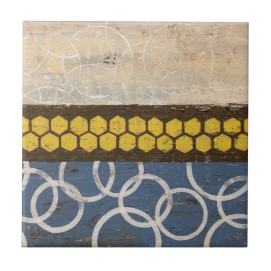 Honey Comb Abstract I Tegeltje (Voorkant)