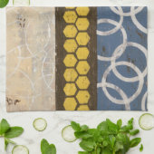 Honey Comb Abstract I Theedoek (Gevouwen)