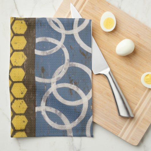 Honey Comb Abstract I Theedoek (Quarter Fold)