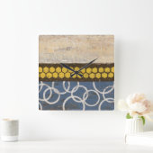 Honey Comb Abstract I Vierkante Klok (Huis)