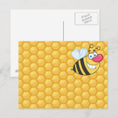Honey Comb Bee Briefkaart (Voorkant / Achterkant)