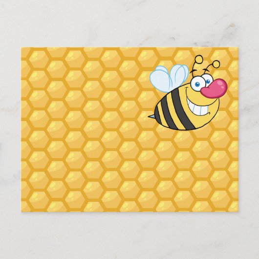 Honey Comb Bee Briefkaart (Voorkant)