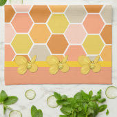 Honey Comb Bumble Bee Kitchen Towel Theedoek (Gevouwen)