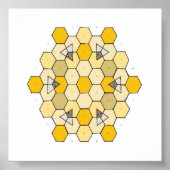Honey Comb Rangoli Poster (Voorkant)