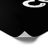 Honey Combed Funny Honey Pun Dark BG Poster (Hoek)